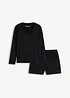 Loungewear-kort pyjamas i lett, mykt materiale, bonprix