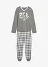 Pyjamas med bomull og lange ermer, bonprix