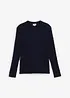 Finstrikket genser med flettemønster, Slim Fit, bonprix