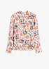 Bluse med blomsterprint, bonprix