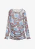 Langermet topp i fin mesh, bonprix