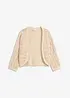 Bolero i heklet look, kortere ermer, bonprix