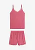 Kort pyjamas i myk pointellejersey, bonprix