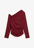 One shoulder-topp av strukturert krepp, bonprix