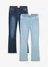 Slip on-jeans, Mid Waist (2-pack), bonprix