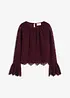 Bluse med volanger, bonprix