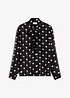 Bluse med sløyfe, bonprix