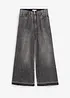 Wide Leg-jeans High Waist, cropped, bonprix