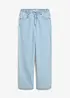 Loose Fit-pull on-jeans med komfortlinning, Straight, bonprix