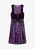 Dirndl med fløyel, i midi-lengde (2-delt sett), bonprix