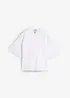 Oversized topp i formstabil, 100% økologisk bomull, bonprix