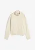 Sweatshirt i 100% økologisk bomull med glidelås, bonprix