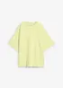 Oversized topp i formstabil, 100% økologisk bomull, bonprix