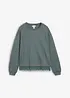 Sweatshirt med blondebesetning, bonprix