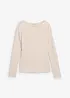 Langermet topp i lett materiale, bonprix