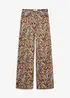 Wide Leg-stretchbukse med bomull, bonprix