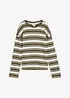 Oversized, langermet topp i 100% bomull, bonprix