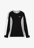 Langermet shirt i elastisk bomullsmiks, Slim Fit, bonprix