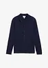 Finstrikket cardigan med utsøkt merinoull, Slim Fit, bonprix