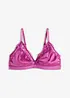 Bralette i materiale med glans, bonprix