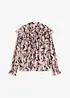 Chiffonbluse med volanger, bonprix