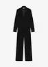 Jersey-jumpsuit av lett fløyel, bonprix