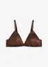 Triangel-bralette i glittermateriale, bonprix