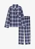 Vevd flanellspyjamas, bonprix