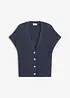 Strikkevest med dekorative knapper, bonprix