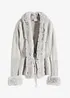 Cardigan med fuskepels, bonprix