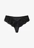 String-panty materiale med glans, bonprix