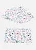 Spisebrikker med trykt blomstermønster (4-pack), bonprix