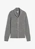 Cardigan med ribbemønster, bonprix