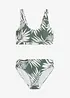 Bustier-bikini (2-delt sett) av resirkulert polyamid, bonprix
