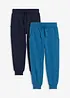 Joggebukse i myk bomullsmiks (2-pack), bonprix