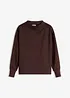 Oversized sweatshirt av mykt scubamateriale, bonprix
