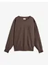 Oversized sweatshirt i myk bomullsmiks, bonprix