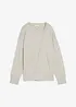 Finstrikket genser med asymmetrisk knappestolpe, bonprix