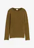 Genser i vasket stil, Slim Fit, bonprix