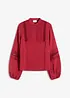 Oversized bluse med pynt, bonprix