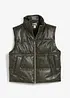 Vattert vest i imitert skinn, bonprix