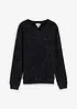 Sweatshirt i vasket materiale i 100% økologisk bomull, bonprix