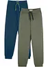 Joggebukse med bomull (2-pack), bonprix