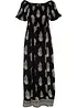 Off shoulder-kjole i lett viskose, bonprix