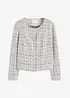 Bouclé-cardigan i bomull, bonprix
