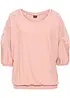 Oversized topp i viskosemiks, bonprix