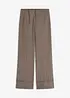 Rutete slip on-bukse, bonprix