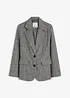 Blazer med fiskebeinsmønster og ullandel, bonprix