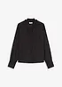 Chiffonbluse med rysjer, bonprix