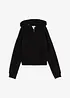 Sweatshirt i myk frotté med glidelås, bonprix
